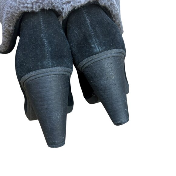 Bjorndal Black Suede Leather Farrah Heeled Lace Up Boots Size 9 - Picture 5 of 9